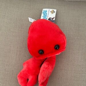 Red Plush Crab slapstick Toy